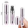 Mini Atomizador Perfume Recargable,5 ml Dispensador de Perfume Aluminio Portátil,4pcs