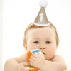 Auswalar 1PCS 1st Birthday Hat,First Birthday Hat Khaki Handmade Linen