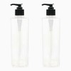 Bottlewholesale.com square dispenser black cap DTS 500, transparent, 2 pcs / 병도매닷컴 사각 디스펜서 검정캡 DTS 500, 투명, 2개