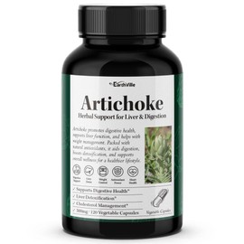 Earthville artichoke 10x concentrated extract raw material hangover relief effect 500mg 120 vegetable capsules / 어스빌 아티초크 10배농축 추출물 원물 숙취해소 효능 500mg 120베지캡슐