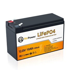 12V 8Ah Lithium LiFePO4 Battery | 5000+ Deep Cycle LiFePO4 Battery | with 10A BMS | fit for Camper, Lights, Power Wheels, Fish Finder and Solar System Application