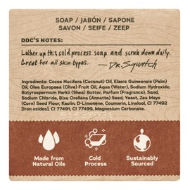 Dr. Squatch Men's Bar Soap - 5-Pack Wood Barrel Bourbon - All Natural Bar Soap for Men - 5 Bars of Soap - Smell like Barrel Aged Bourbon