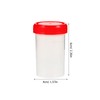Healvian Specimen Cups with Lids 15pcs Clear Urine Collection Cup