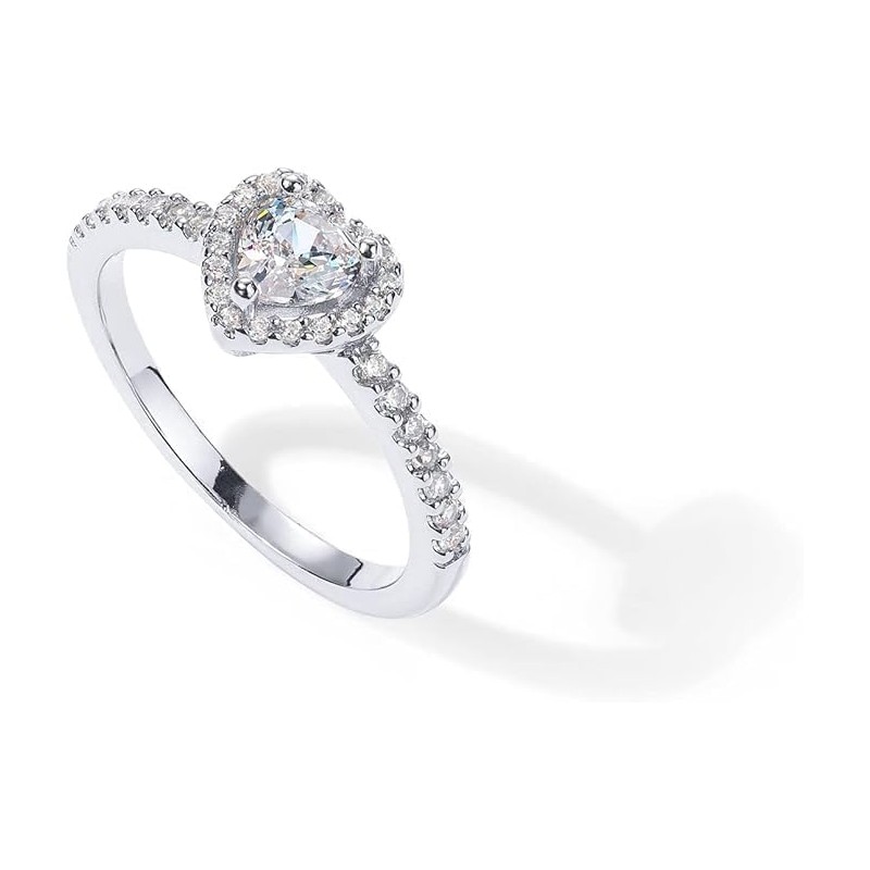 1 Pcs Heart Ring for Women Fashionable Heart-shaped Ring for