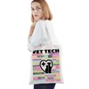 BWWKTOP Vet Tech Tote Bag Veterinarian Gifts Veterinarian Shoulder Bag