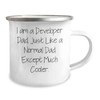 Developer Dad Camping Mug, 12 oz, Christmas Unique Gift for