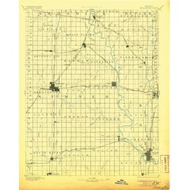 Wellington KS topo map, 1:125000 Scale, 30 X 30 Minute, Historical, 1890, Updated 1906, 20.04 x 16.01 in - Tyvek