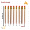 Adhere 25pcs Golf Pencils with Eraser Pre sharpened Hexagon half