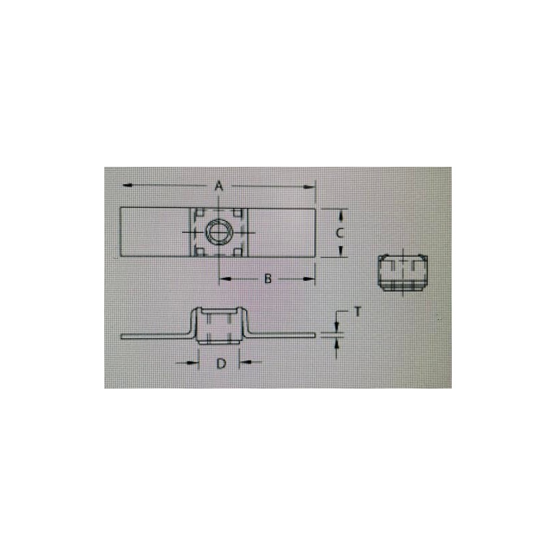 10 Pack 5/16-24 (Fine Thread) Floating Cage Nut - Weldable