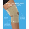 BM BioMagnetic Sport Knee Support, Beige One Size