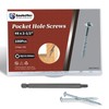 Pocket Hole Screws, Goobetter Pocket Screws #8 x 2-1/2" 100