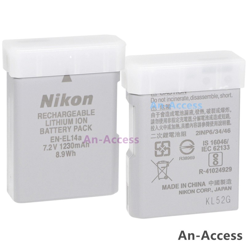 For Nikon New Original Nikon EN-EL14a Battery For D3100 D3200