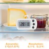 Fridge Thermometer Digital, Afenau 4Pcs Fridge Freezer Thermometer with Hook,