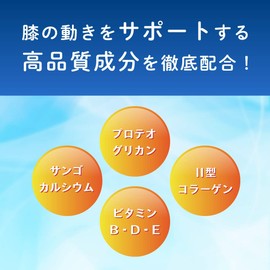 プロテオグリカン サプリメント サプリ Ⅱ型コラーゲン複合体 90日分(3袋) サンゴカルシウム ビタミンB ビタミンD ビタミンE 配合 るんるんウォーク
