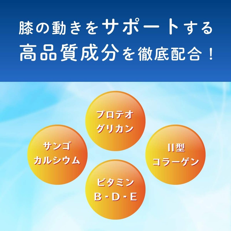 プロテオグリカン サプリメント サプリ Ⅱ型コラーゲン複合体 90日分(3袋) サンゴカルシウム ビタミンB ビタミンD ビタミンE 配合
