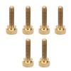 50Pcs Flat Knurled Thumb Screw Wring Round Head Pure Copper