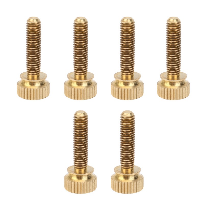 50Pcs Flat Knurled Thumb Screw Wring Round Head Pure Copper
