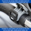 Bicycle Light Rubber Band Phone Holder Bell 4 Pack Black