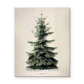 Christmas Canvas Wall Art Decor - 11X14 inch Rustic Holiday Decor, Festive Seasonal Artwork for Living Room, Bedroom or Office, Antique Christmas Style Home Decoration, Made in the USA