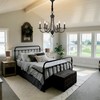 6-Light Black Farmhouse Chandelier,Industrial Modern Light Rustic Candle Style Hanging
