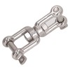 304 Stainless Steel Double Jaw Shackle Rustproof Universal Jaw Anchor
