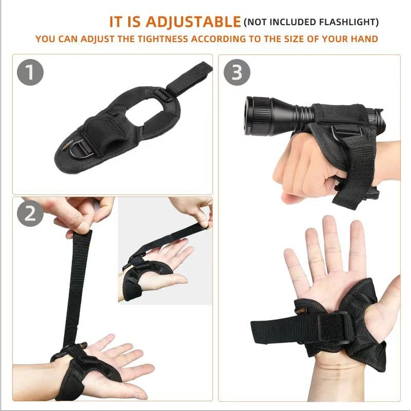 ORCATORCH Flashlight Holder Military Belt Nylon Bag Flashlight Case Pouch
