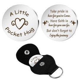 Stocking Stuffer for Men Graduation Gifts for Girls Boys Nurses Day 2024 Gifts Retirement Gifts Pocket Hug Token Keychain Gifts for Teen Girls Thinking of You Gifts Friends Gifts Thank You Gift