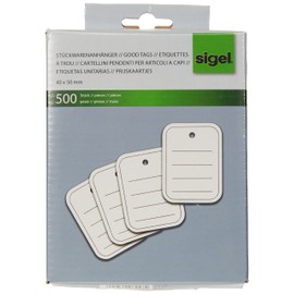 Sigel 40 x 50mm Lined and Holed Good Tags