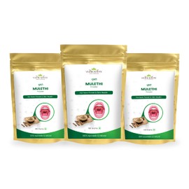 Vedikroots VedikRoots 100% Pure Mulethi Powder - Ayurvedic Herb for Cold, Cough & Throat Relief (300g)