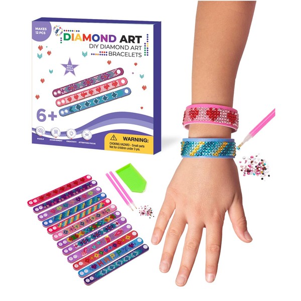 Little Jupiter Diamond Art Bracelet Kit - Includes 12pcs -