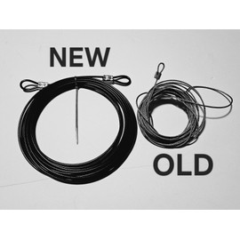 Black 12 ft foot Skeleton Replacement Part U  Tether Cable Guy Wire Home Depot