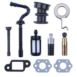 Haishine Intake Manifold Boot Oil Pump Worm Gear Fuel Oil Hose Filter Kit for STIHL 025 023 021 MS250 MS230 MS210 Chainsaw Parts