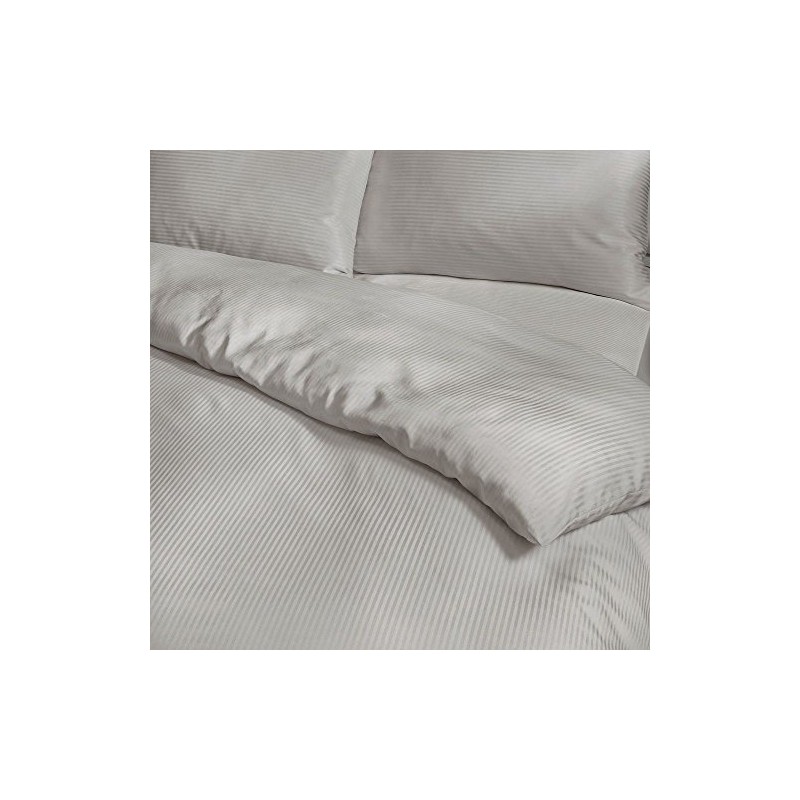 Catherine Lansfield Satin Stripe 300 Thread Count Super King Fitted