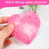 Pack of 20 Compressed Face Sponges, Soft Cellulose Face Sponge,