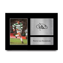 HWC Trading A4 Pierre Van Hooijdonk Celtic Gifts Printed Autograph Fan Autograph - A4