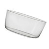 Ciieeo 1PC High Borosilicate Baking Bowl Multi Purpose Transparent Dish