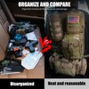 IronSeals Car Seat Back Organizer with 4 Pouches, Tactical Molle