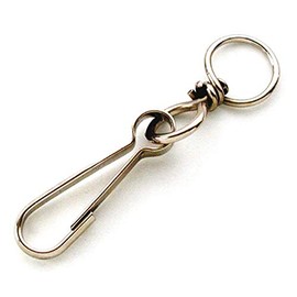 RJT 10 x Simplex Hooks 30 mm DIN5287-B Carabiner Hooks (902054) - Silver, Steel, Modern, Door Mounting, 4 kg Load Capacity