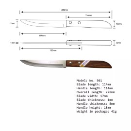 Kiwi #501 - Steak Knives Stainless Steel ( pack of 12 )