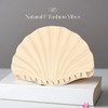 3.35'' Khaki Sea Shell Hair Clip, Matte Hair Claws Clips