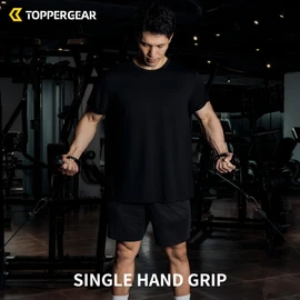 TOPPERGEAR Tricep Ramp Single Hand Grip with Ergo Grip for Easy Grip Cable Training (Hand Grip)