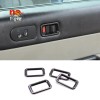 necar2020 Car Door Lock Frame Trim Decorate ABS Carbon Accessories
