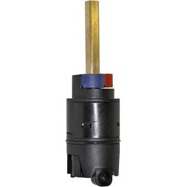 T & T Hardware 40mm Shower Faucet Cartridge – Compatible with Glacier Bay, EZ-FLO, Danze, Gerber, Danco 10773 – 5.25" Brass Stem, Square Broach, Black Finish