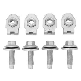 8PCS Skid Plate Filter Spring Nuts Bolts Set 4034A Clamp Type Metal Strong Structure for Expedition 2018 to 2024
