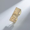 14K Golden Plated Dollar-Shaped Jewelry Set Trendy 3-Piece Costume earring,