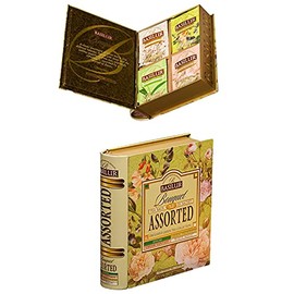 Basilur Tea Book Bouquet Collection Tea Set 4 Types of Tea Gift Set