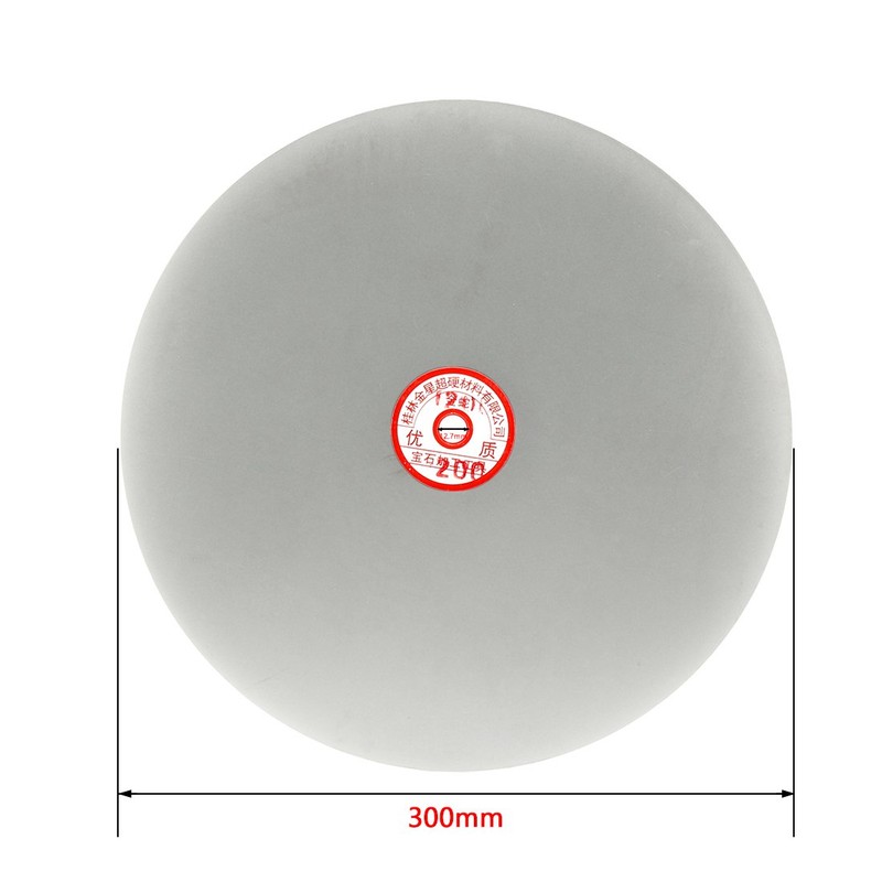 uxcell 300mm 12-inch Grit 1200 Diamond Coated Flat Lap Disk