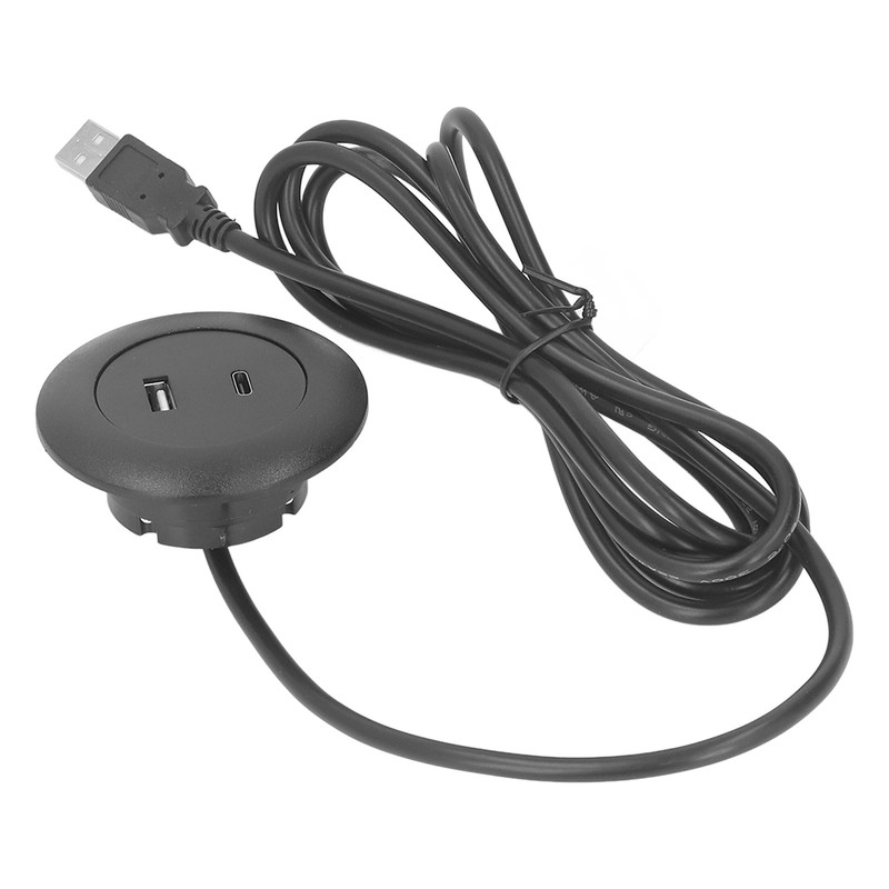 Embedded Charging Round Port Desktop Power Grommet for Sofas Tables