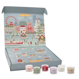 Yankee Candle Signature Votive Mini Candle Jars 12 Days of Christmas Candle Advent Calendar, 1.3 OZ Glass Jar (Variety Pack)