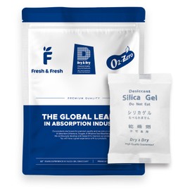 Dry & Dry 200 Gram [10 Packets] Premium Silica Gel Packets Desiccant Dehumidifiers - Rechargeable Fabric Silica Packets, Silica Gel Packs, Silica Gel